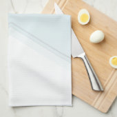 Personalisiertes Küchentuch Tropische Blume auf bl (Viertel Falte)