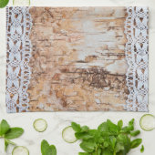 Personalisiertes Küchentücher Land Holzbalken Spit (Gefaltet)