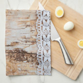 Personalisiertes Küchentücher Land Holzbalken Spit (Viertel Falte)