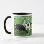 Personalisiertes Kuh-Geschenk: Milch-Tasse mit Tasse (Links)