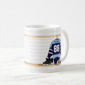 Personalisiertes kundenspezifisches Eis-Hockey Kaffeetasse (VorderseiteRechts)