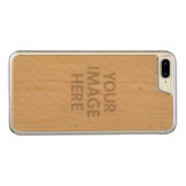 Personalisiertes kundenspezifisches Foto Carved Wood iPhone Hülle (Rückseite (Horizontal))