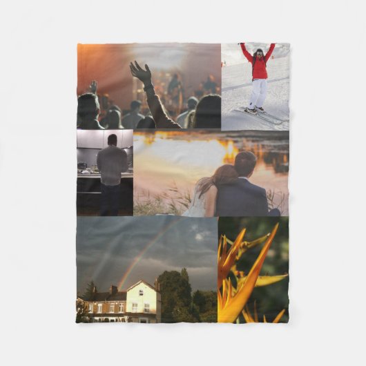 Personalisiertes kundenspezifisches Foto Fleecedecke (Vorderseite)