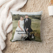 Personalisiertes, kundenspezifisches Hochzeitspieß Kissen (Decke)