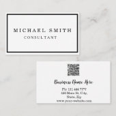 Personalisiertes, kundenspezifisches Minimalistisc Visitenkarte (Vorne/Hinten)