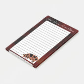 Personalisiertes Kune-Pig Post-it Klebezettel (angewinkelt)