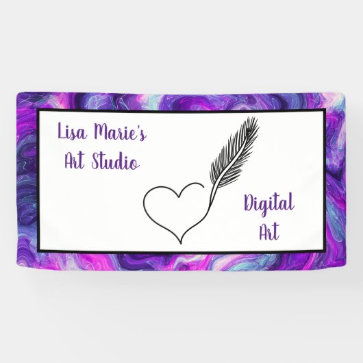 Personalisiertes Kunstbanner für Kunstausstellunge Banner (Horizontal)