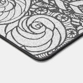 Personalisiertes Kunstdoodle-Design Schreibtischunterlage (Ecke)