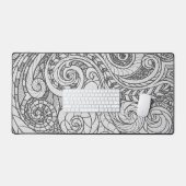 Personalisiertes Kunstdoodle-Design Schreibtischunterlage (Tastatur & Maus)