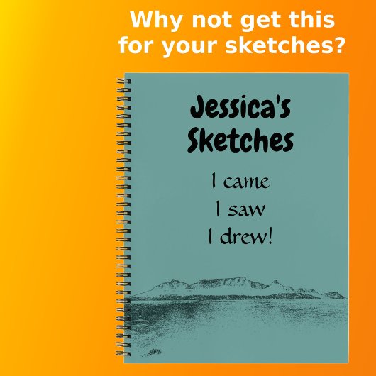 Personalisiertes künstlerisches Aquamarines Meer u Notizblock