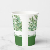 Personalisiertes künstlerisches Baummuster Pappbecher (Rechts)