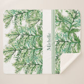 Personalisiertes künstlerisches Baummuster Sherpadecke (Vorderseite (Horizontal))