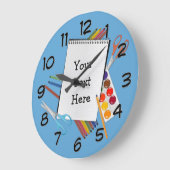 Personalisiertes künstlerisches Handwerk liefert Große Wanduhr (Winkel)