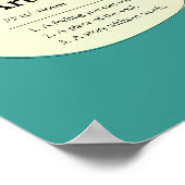 Personalisiertes Kunstwörterbuch Definition Poster (Ecke)