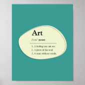 Personalisiertes Kunstwörterbuch Definition Poster (Vorne)