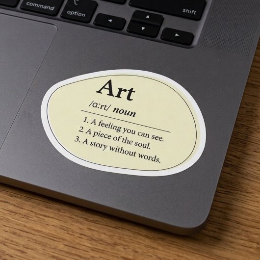 Personalisiertes Kunstwörterbuch-Definitions-Aufkl Aufkleber