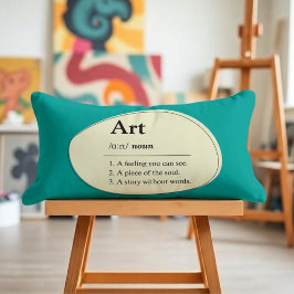 Personalisiertes Kunstwörterbuch-Stil Lendenkissen
