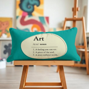Personalisiertes Kunstwörterbuch-Stil Lendenkissen