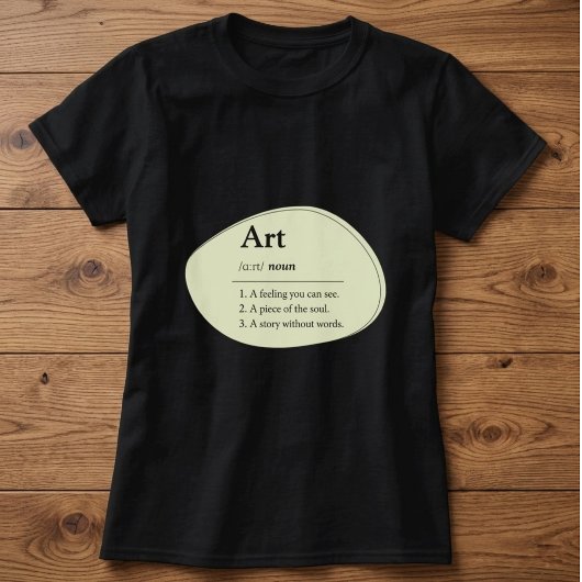 Personalisiertes Kunstwörterbuch Stil T-Shirt