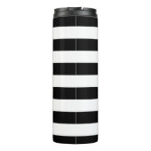 Personalisiertes Kürbis-Gewürz-gestreifte Trommel Thermosbecher (Rückseite)