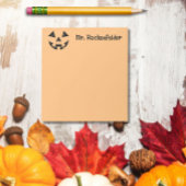 Personalisiertes Kürbisgesicht Halloween Jack-o-La Post-it Klebezettel