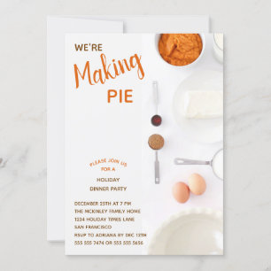 Personalisiertes Kürbiskuchen Party  Einladung