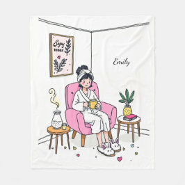Personalisiertes Kuschelgeschenk für Freunde - San Fleecedecke