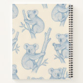 Personalisiertes Kuschelkoala-Muster Notizblock (Rückseite)