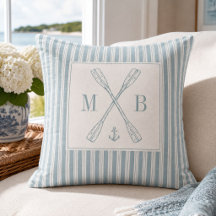 Personalisiertes Küsterruder-Monogramm-Ticking-Str