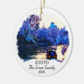 Personalisiertes Kyoto-Ornament, Geschenk Japans Keramik Ornament (Links)