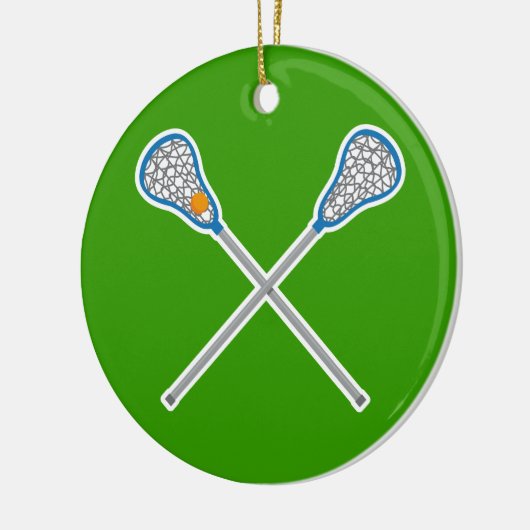 Personalisiertes La Crosse Keramikornament (Links)