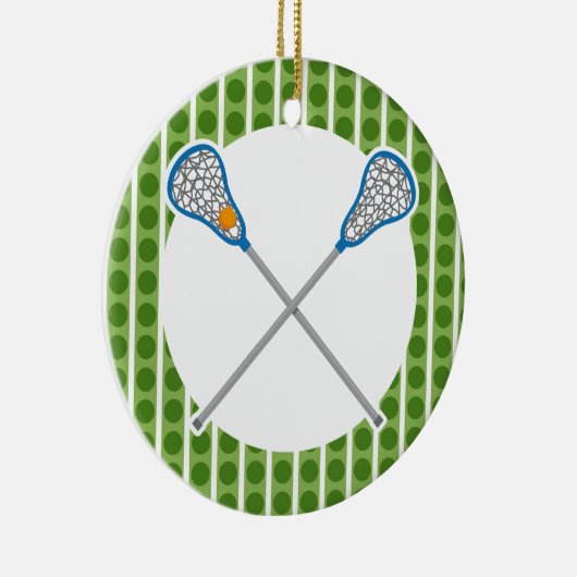 Personalisiertes La Crosse Keramikornament (Rechts)