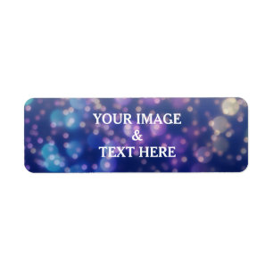 Personalisiertes Label Gold Glitzer