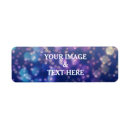 Personalisiertes Label Gold Glitzer (Vorne)
