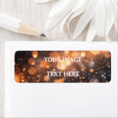 Personalisiertes Label Gold Glitzer (Insitu)