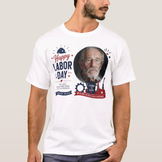 Personalisiertes Labor Day Foto T-Shirt