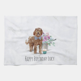 Personalisiertes Labradoodle Hund Küche Handtuch T