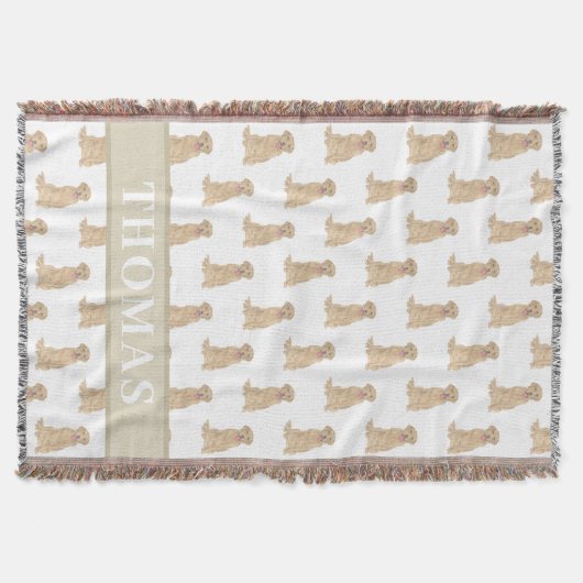 Personalisiertes Labrador (Dudley) Decke (Vorderseite)