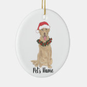 Personalisiertes Labrador (Dudley) Keramik Ornament (Rechts)