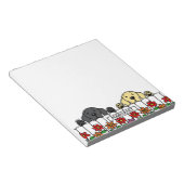 Personalisiertes Labrador Duo, das den Editor ansc Notizblock (angewinkelt)