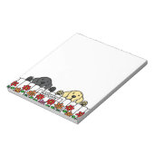 Personalisiertes Labrador Duo, das den Editor ansc Notizblock (Rotiert)