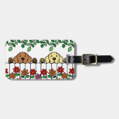 Personalisiertes Labrador Duo, das Ihnen das Gepäc Gepäckanhänger (Vorderseite horizontal)