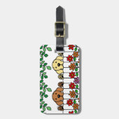 Personalisiertes Labrador Duo, das Ihnen das Gepäc Gepäckanhänger (Vorderseite vertikal)