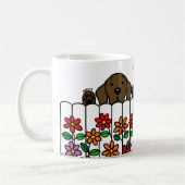 Personalisiertes Labrador Duo Kaffee-Tasse Kaffeetasse (Links)