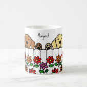 Personalisiertes Labrador Duo Kaffee-Tasse Kaffeetasse (Mittel)