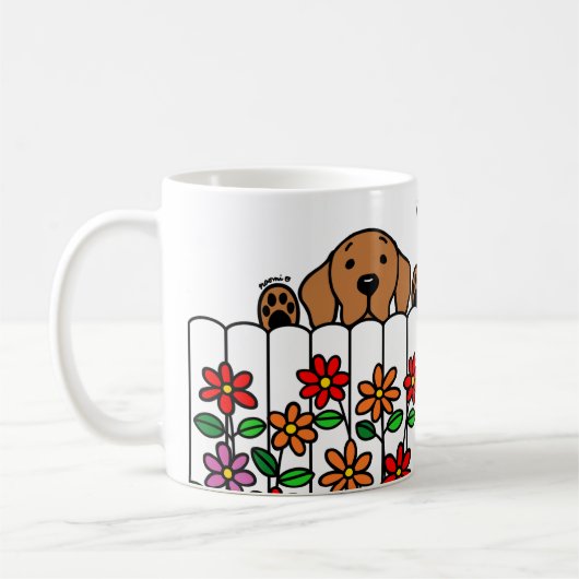 Personalisiertes Labrador Duo Kaffee-Tasse Kaffeetasse (Links)