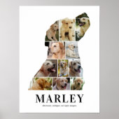 Personalisiertes Labrador-Fotocollage-Poster Poster (Vorne)