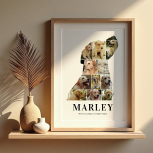 Personalisiertes Labrador-Fotocollage-Poster Poster