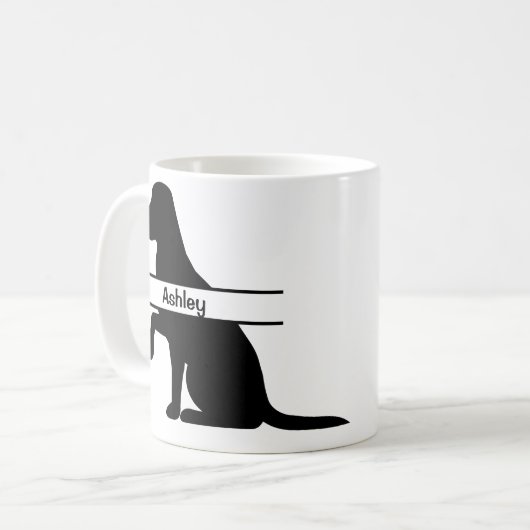 Personalisiertes Labrador Pet Groomer Kaffeetasse (Vorderseite Links)
