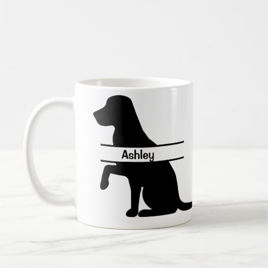 Personalisiertes Labrador Pet Groomer Kaffeetasse (Links)